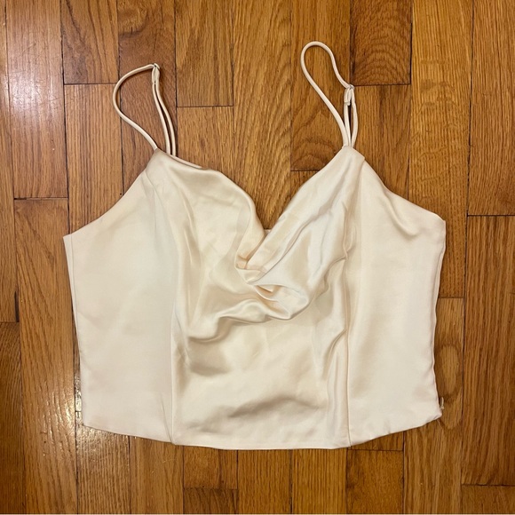 ZARA Satin effect corset top - Picture 4 of 8